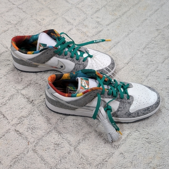 Nike Dunk Low Retro Premium Philly Shoes Mens Sz 13 White Green HF4840-068 NEW main image 6